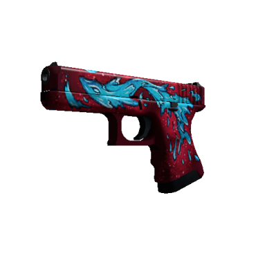 Glock-18 | Water Elemental  (Minimal Wear)