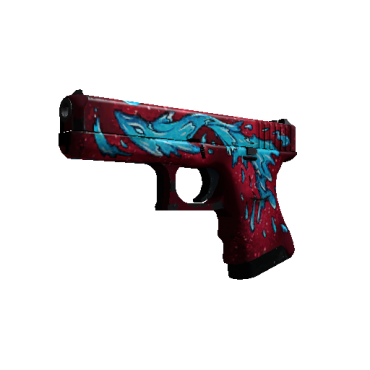 StatTrak™ Glock-18 | Water Elemental  (Well-Worn)