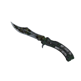 StatTrak™ Butterfly Knife | Boreal Forest  (Battle-Scarred)