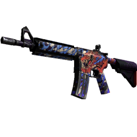 M4A4 | 龍王 (Dragon King)  (Well-Worn)