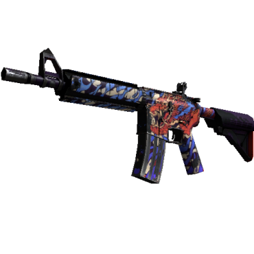 M4A4 | 龍王 (Dragon King)  (Well-Worn)