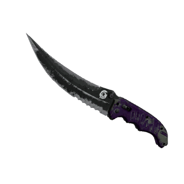 StatTrak™ Flip Knife | Ultraviolet  (Battle-Scarred)