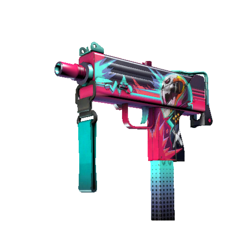 StatTrak™ MAC-10 | Neon Rider  (Well-Worn)