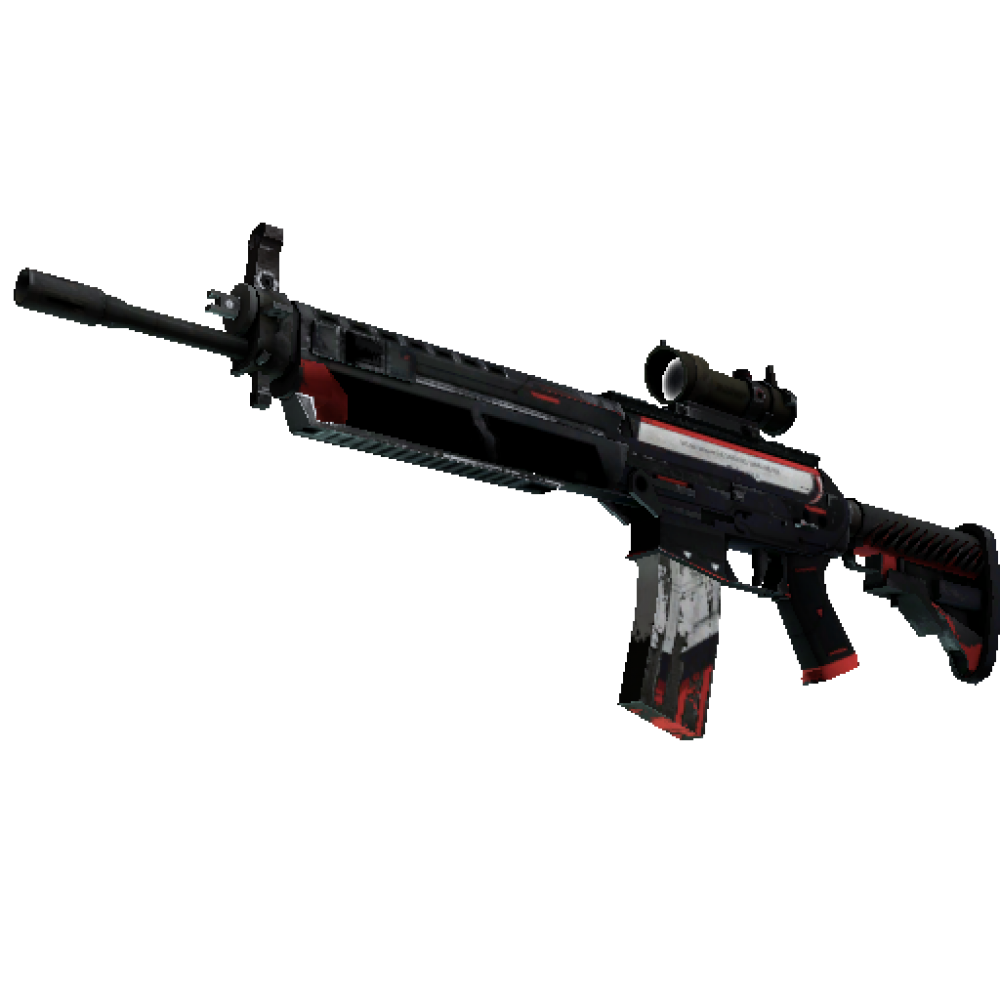 StatTrak™ SG 553 | Cyrex  (Battle-Scarred)