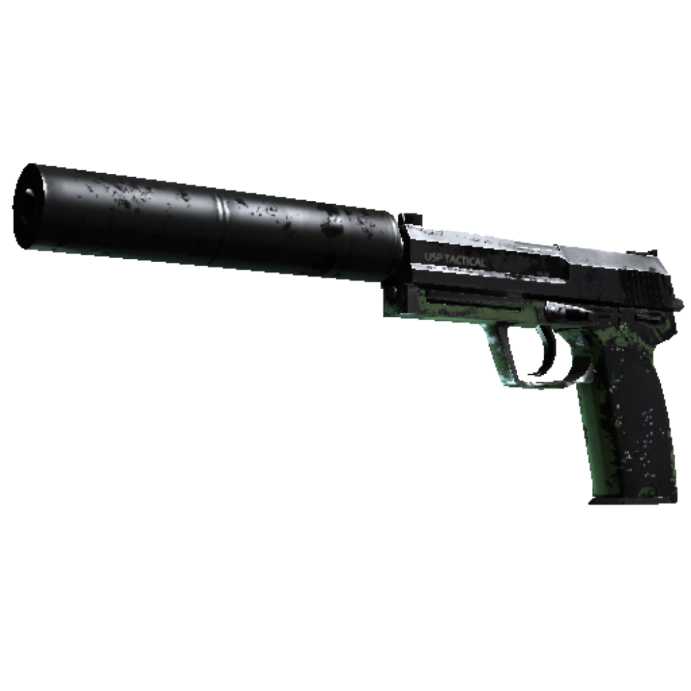 USP-S | Para Green  (Battle-Scarred)