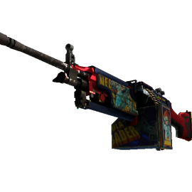 StatTrak™ M249 | Nebula Crusader  (Well-Worn)