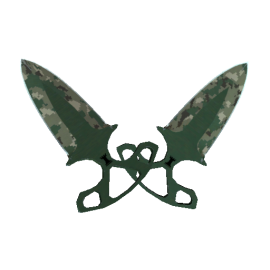 Shadow Daggers | Forest DDPAT  (Well-Worn)