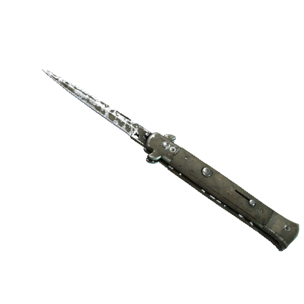 StatTrak™ Stiletto Knife | Safari Mesh  (Battle-Scarred)