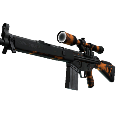 StatTrak™ G3SG1 | Orange Crash  (Battle-Scarred)