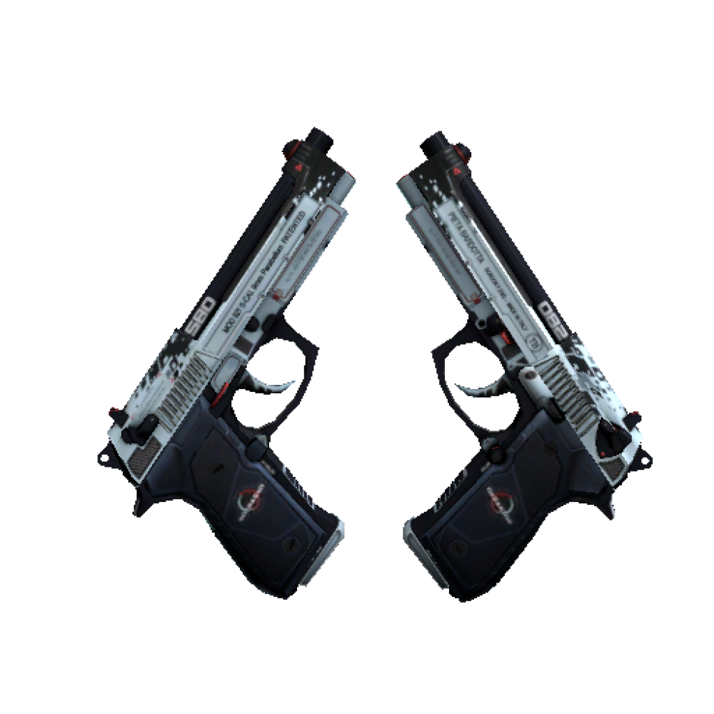 StatTrak™ Dual Berettas | Dezastre  (Minimal Wear)