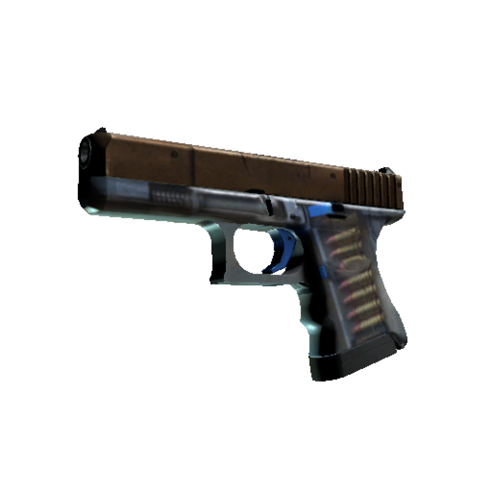 Glock-18 | Clear Polymer  (Battle-Scarred)