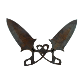 Shadow Daggers | Rust Coat  (Battle-Scarred)