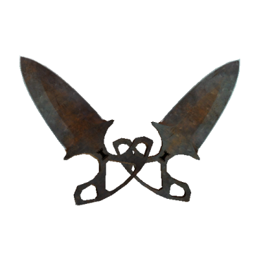 Shadow Daggers | Rust Coat  (Battle-Scarred)