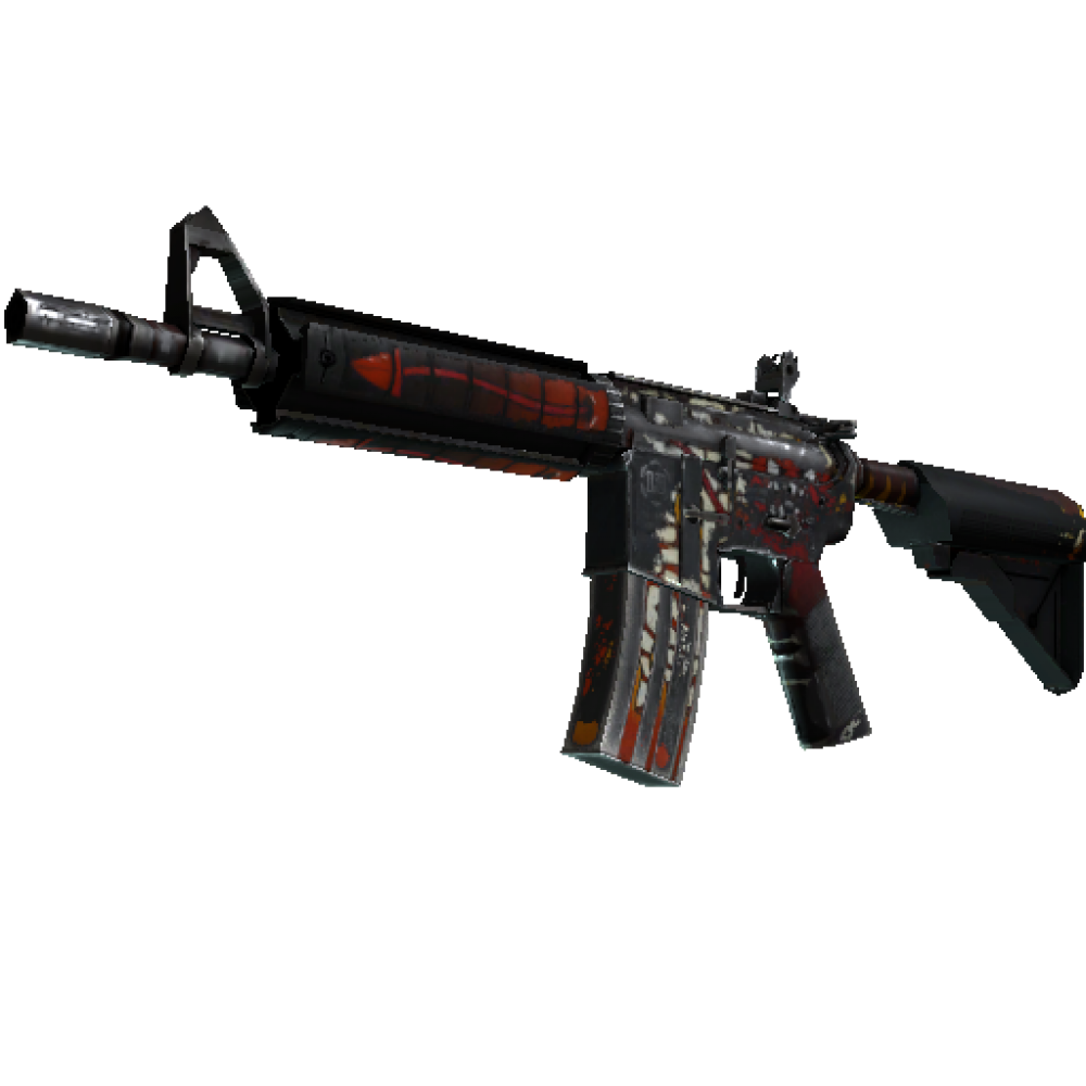 M4A4 | Hellfire  (Battle-Scarred)