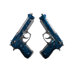 Dual Berettas | Cobalt Quartz  (Field-Tested)