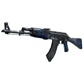 StatTrak™ AK-47 | Blue Laminate  (Well-Worn)