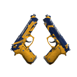 StatTrak™ Dual Berettas | Marina  (Field-Tested)